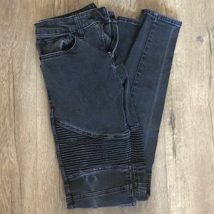 Black Pacsun Skinny Biker Jeans